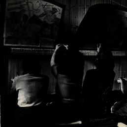 ORT Bulgaria students working on a carpet, Sofia, Bulgaria, 1948.