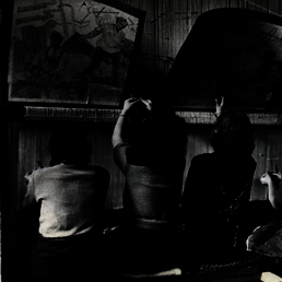 ORT Bulgaria students working on a carpet, Sofia, Bulgaria, 1948.